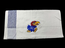 Univ of Kansas (Jayhawks) Golf Caddy Towel / 44in x 24in 52k Stitches (2 Logos) picture