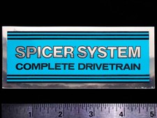 DANA - SPICER Complete Drivetrain - Orig. Vintage 70’s 80’s Racing Decal/Sticker picture