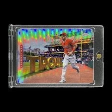 MIKE TROUT PERSPECTIVE REFRACTOR GOLD LETTER CARD 2026 Topps Chrome - Angels picture
