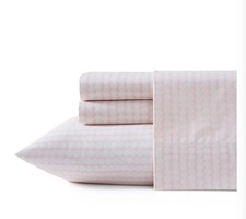Marimekko Pikku Rasymatto Pink Queen Sheet Set Percale Cotton 4 Pc Dot NEW picture
