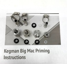 McCann Big Mac Carbonator Seltzer Fittings Kit w/ CLAMPS & Priming Instructions picture