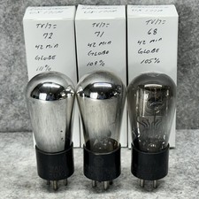 3  RCA RADIOTRON UX-171A GLOBE TUBES  BALOON 71A all tested over 100% picture
