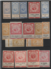EGYPT 1890-1900 COLLECTION OF CIGARETTE REVENUE ADVERTISING GREEK ARMENIAN picture