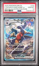 2025 Pokemon Dri EN Cynthia's Garchomp EX #232 Special Illustration Rare PSA 10 picture