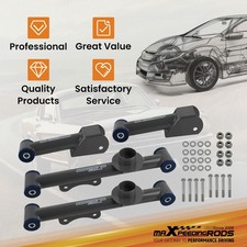 4Pcs Rear Upper & Lower Tubular Control Arms For Ford Mustang 1979-2004 Gray picture