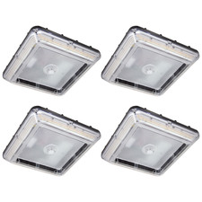 60W/80W/100W Power Selectable LEDCanopy Light 3CCT 5000/4000/3000KGasStationLamp picture