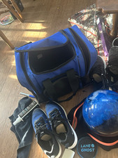 Brunswick TZone 9 lb Drilled bowling ball set with shoes picture