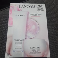 Lancome Clarifique Cleansing Foam & Hydra Zen Gel Cream Moisturizer Set of 2 picture
