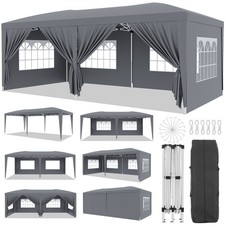 10x20 Pop Up Canopy Tent 6 Removable Sidewalls, Waterproof, 3 Adjustable Heights picture