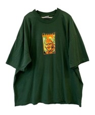 Vtg Y2K FUCT Planet of the Apes Graphic T-Shirt XXL Green Skate Streetwear#24 picture