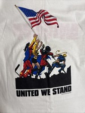 NWOT Vintage 2001 CrossGen Comics United We Stand T Shirt Large All Sport 9/11 picture