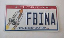 Florida FBINA FBI National Academy License Plate Challenger Columbia  picture