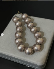 Antique Silver Beads Weight cm Image Silver with Detector picture