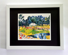 LEROY NEIMAN AUGUSTA MASTERS 1980s ICONIC GOLF PRINT SIGNED FRAMED picture