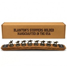 Bourbon Stopper Display for Blanton’S – Authentic Whiskey Barrel Stave, Cork Dis picture