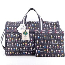 LeSportsac ✕ Vintage Peanuts SNOOPY 70th Anni Large Travel Boston Bag & Pouch picture