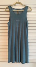 NWT Cynthia Ashby Swing Tunic Tank Dusty Teal (L) Textured Knit MSRP $98 NWT picture