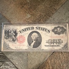 Series of 1917 $1 United States Note Large Size Banknote Serial T11095575A picture