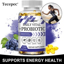 DAILY VITAL+ Probiotics, Prebiotics,Immunity, Gut Microbiota 120 Capsules picture