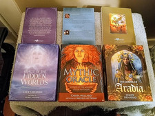 Lot of 3 Oracle Decks, Hidden Worlds, Gospel of Aradia, Mythic picture