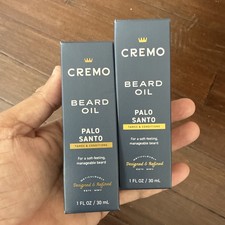 Set Of 2 Cremo Palo Santo Reserve Collection Beard Oil 1 oz (2 Pack) NEW SEALED picture