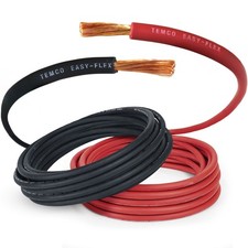 TEMCo 6 Gauge AWG Welding Cable Car Battery Flexible Copper Wire MADE IN USA picture