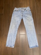 Vintage Levi’s 501 2000 Men’s W33 L32 501-0134 Light Wash Button Fly picture