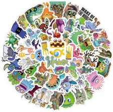 63Pcs My Singing Monsters Cartoon Game Vinyl Waterproof Graffiti Stickers For Ki picture
