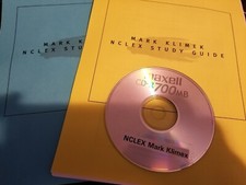 NCLEX Review Notes shared Mark Klimek Blue & Yellow Book & 1-12 lecture CD picture