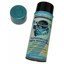 1969-75 Oldsmobile 1975-76 Pontiac V8 Engine Paint Metallic Blue 1pc picture