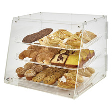 Elegant 3-Tier Acrylic Pastry Display Case for Desserts and Treats picture