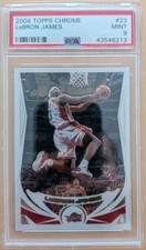 2004-05 Topps CHROME LEBRON JAMES # 23 PSA 9 MINT picture