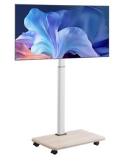 VEVOR Rolling TV Stand, Mobile TV Cart for 32-70 Inch Screens, 25° Left-Right Ro picture