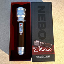 NEBO The Classic 640 Lumen LED Flashlight, MISSING BATTERY INSERT, MINT picture