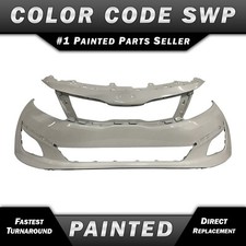 NEW Painted *SWP Snow White Pearl* Front Bumper Cover for 2014 2015 Kia Optima picture