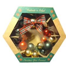 Vitbis Hand Made In Poland Holiday Ornament Christmas Wreath Outside Inside Deco picture