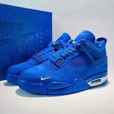 Mens Size US 7-12 Nigel Sylvester x Jordan 4 Retro OG Brick By Brick Blue picture