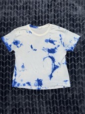 Lululemon Women’s Train to Be Short Sleeve Regatta Blue Tie Dye Sz 6 picture
