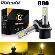 2pcs 880 899 LED Fog DRL Light Bulbs 110W 8000LM High Power 3000K Golden Yellow picture