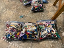Lego Parts Bulk Lot Bricks Near 3LB Bags of Lose Parts Some Bags Are From Sets picture