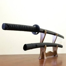 Wooden Daito 102 cm with saya, tsukamaki, patterned rubber tsuba - Hornbeam picture