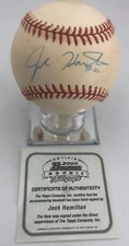 Josh Hamilton Signed Baseball 2000 Bowman Rookie Topps Autograph Signature COA picture