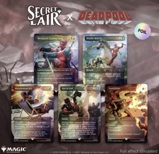 Deadpool Secret Lair Magic the Gathering Foil COMPLETE SET - MINT picture