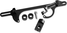Throttle Cable Carburetor Bracket For Carb 307 350 SBC Black Aluminum 4150 4160 picture
