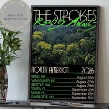 The Strokes Reality Awaits North America 2026 Tour Poster picture