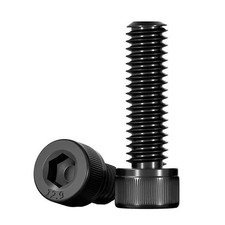 Junter 10pcs M8-1.0 x 20mm Fine Thread Black Hex Socket Head Cap Screws picture