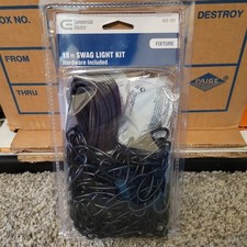 NEW Commercial Electric Swag Light Kit Oil Rubbed Bronze 18' ft 625197 picture