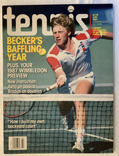 Rare Tennis Magazine Boris Becker's BAFFLING YEAR July 1987 picture