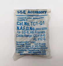 3 Pcs I-T-E Gould TC1-Q1 Lug Kit EQ-B HB Line Terminal 3 Pole CU #14-6 AL #12-6 picture