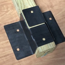 PostHugger™  2Pc Wall Hugger™ Railing Post Fence Mount Brackets | 4x4 or 4x6 picture